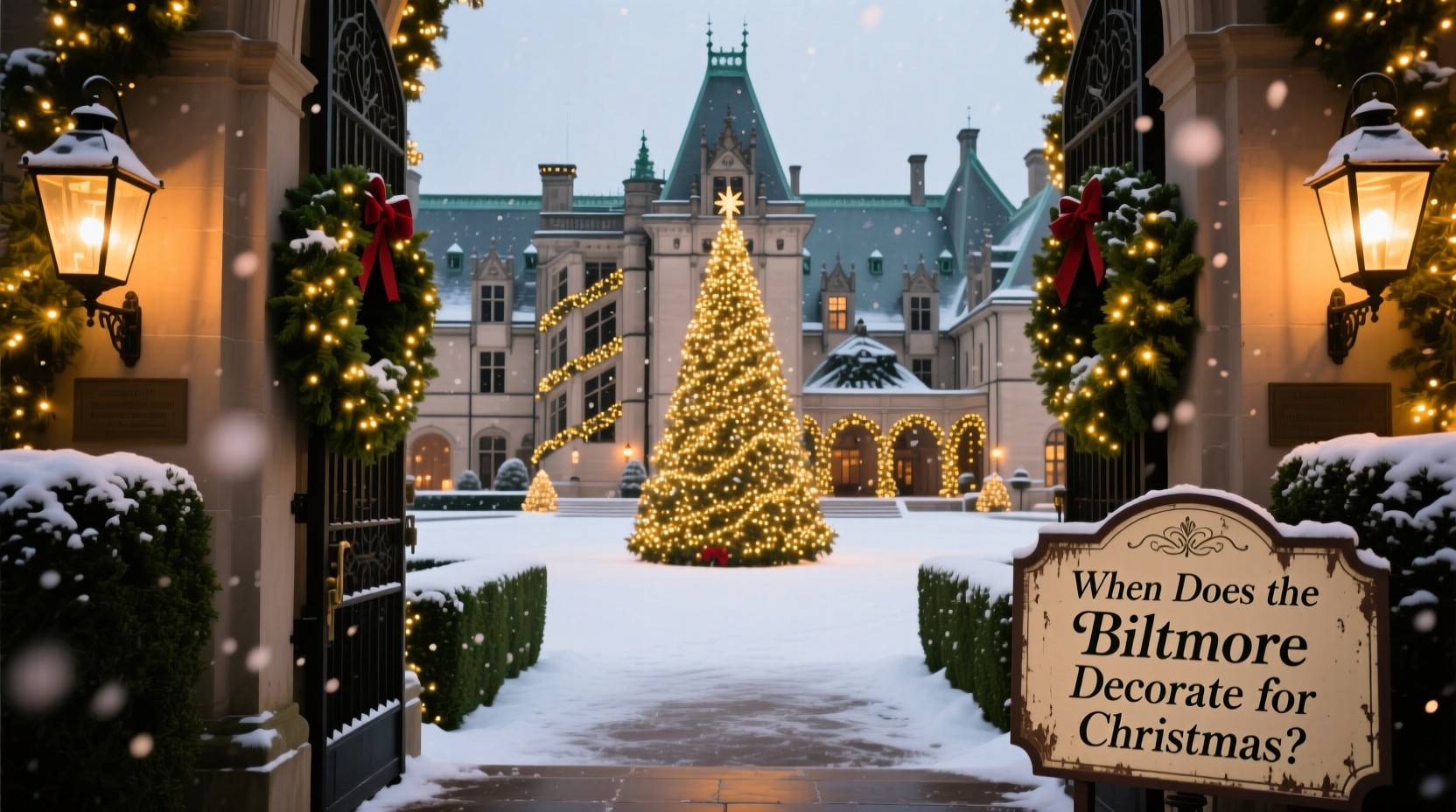 when does the biltmore decorate for christmas