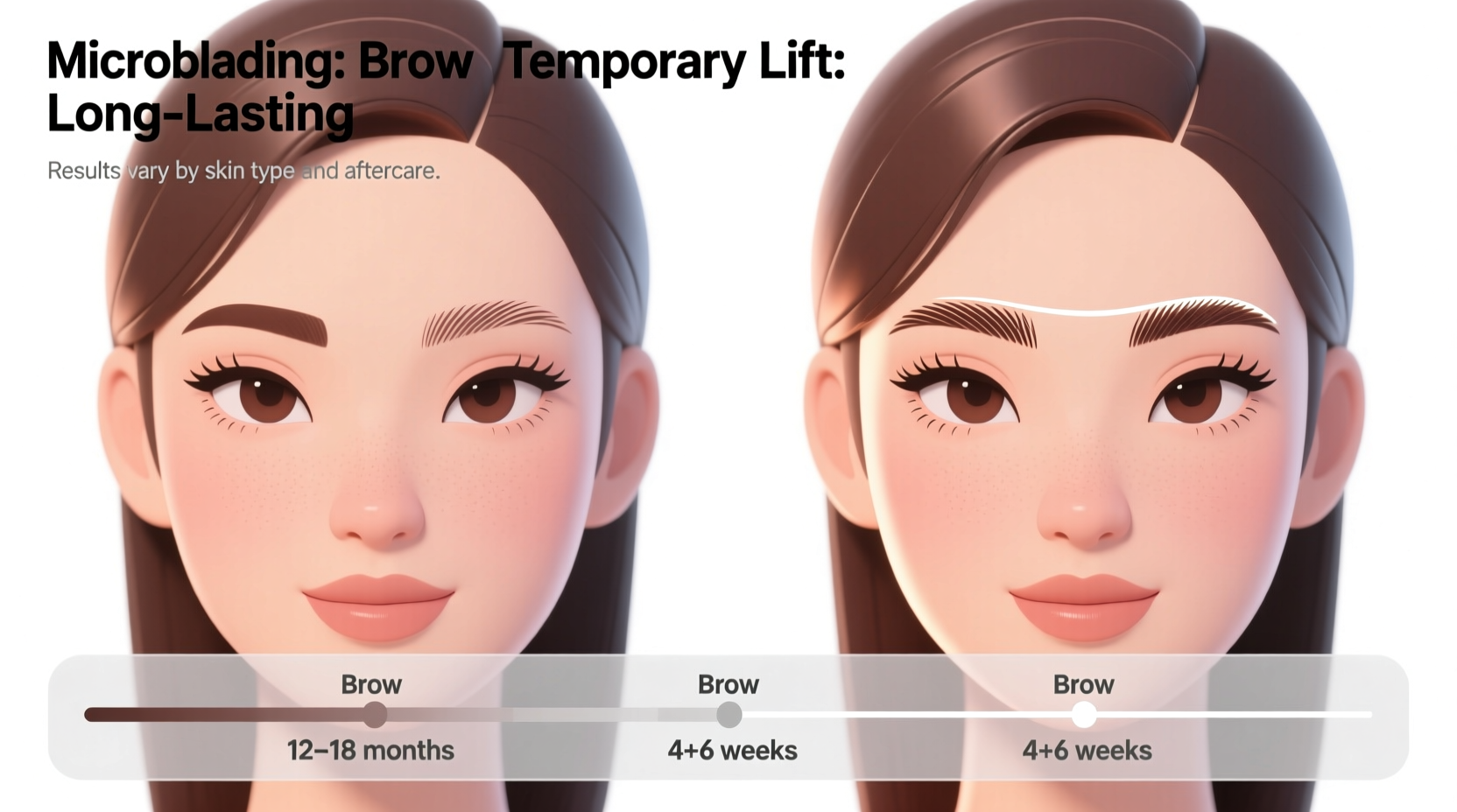 microblading vs brow lamination which look lasts longer