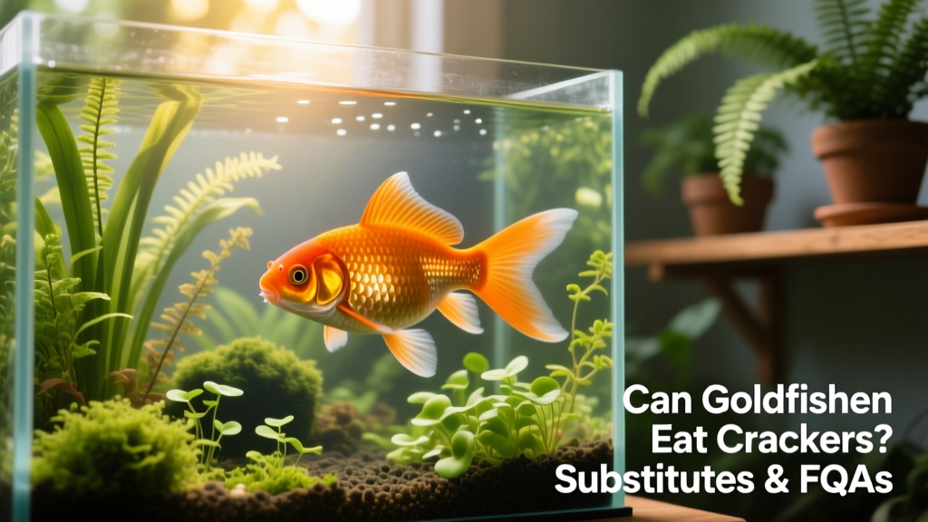 Healthy goldfish swimming gracefully in a clean, planted aquarium with visible good body shape and bright orange coloring