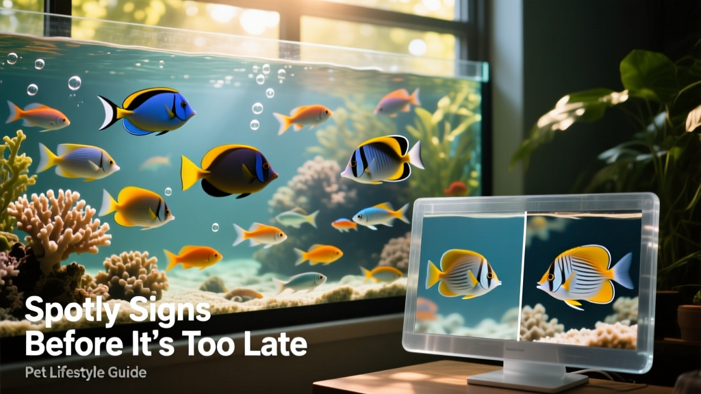 Aquarium view showing diverse fish species exhibiting natural, species-appropriate swimming behaviors