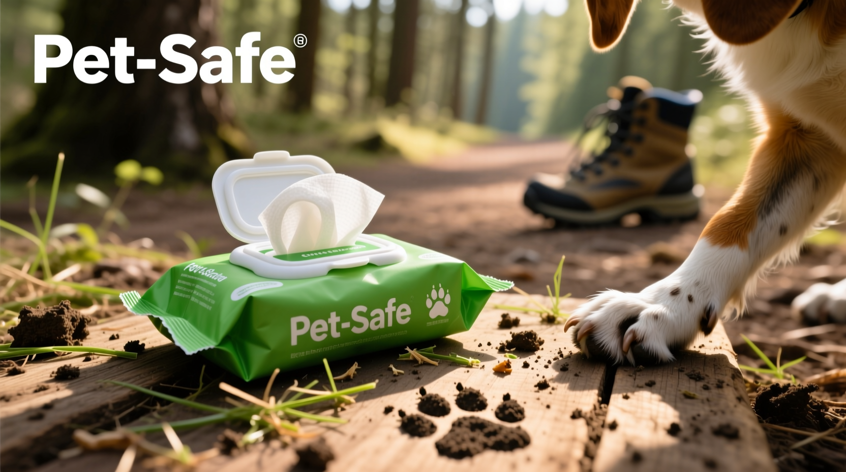 can pet-safe alcohol wipes be used after outdoor adventures