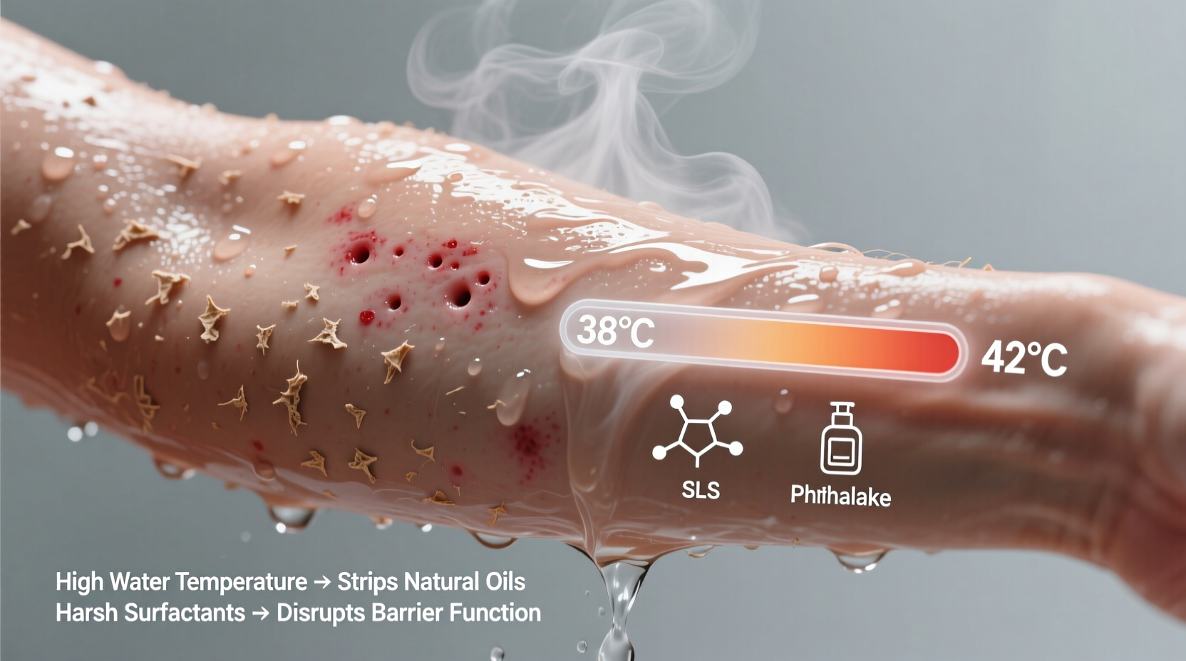 why does my skin itch after showering water temperature and product factors