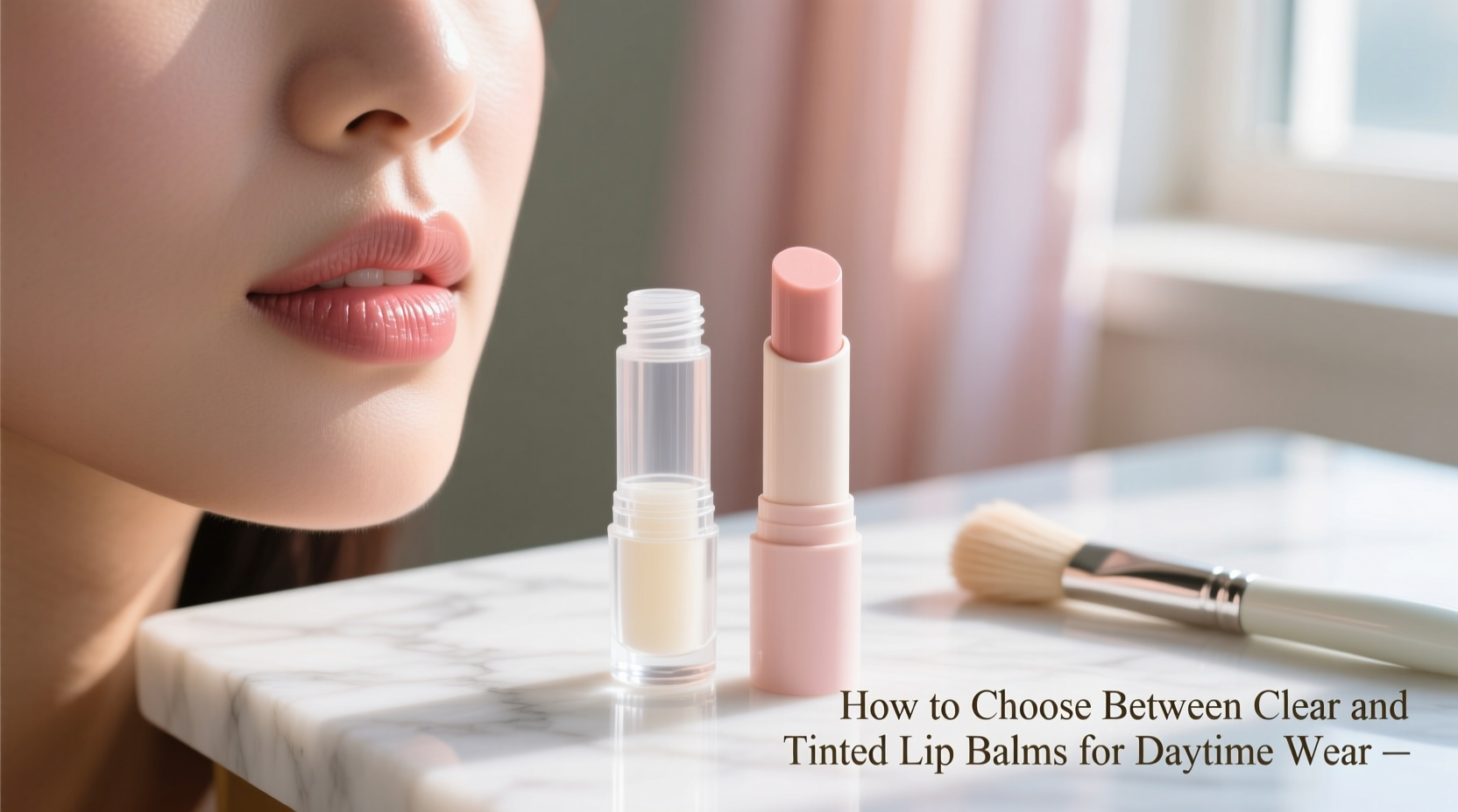 how to choose between clear and tinted lip balms for daytime wear