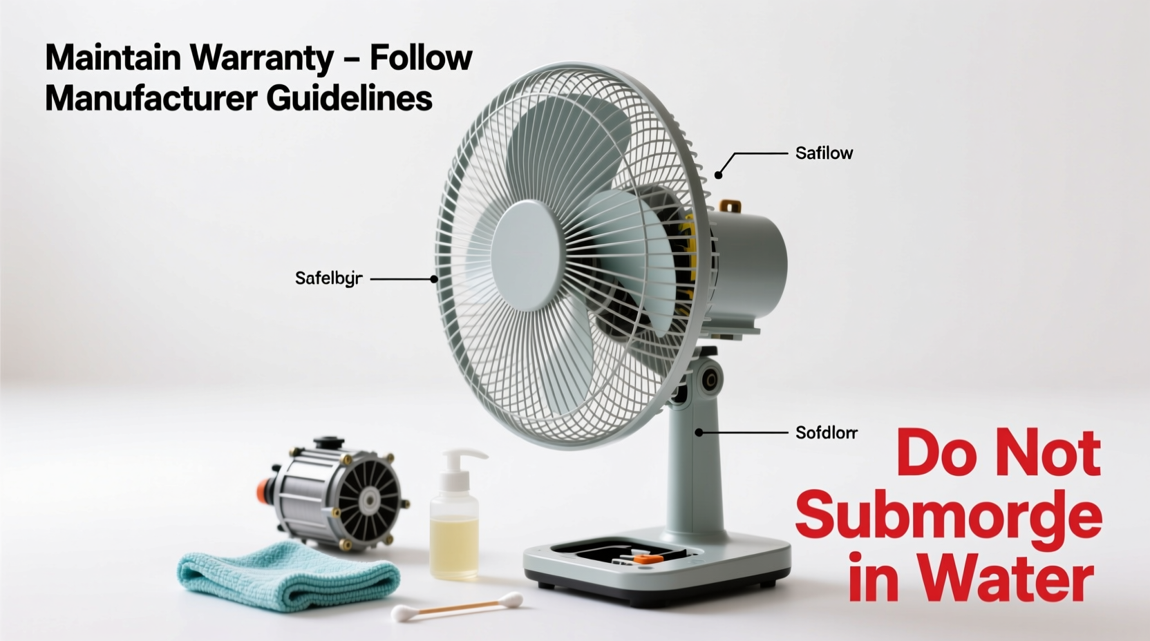 how to deep clean a standing fan without voiding the warranty