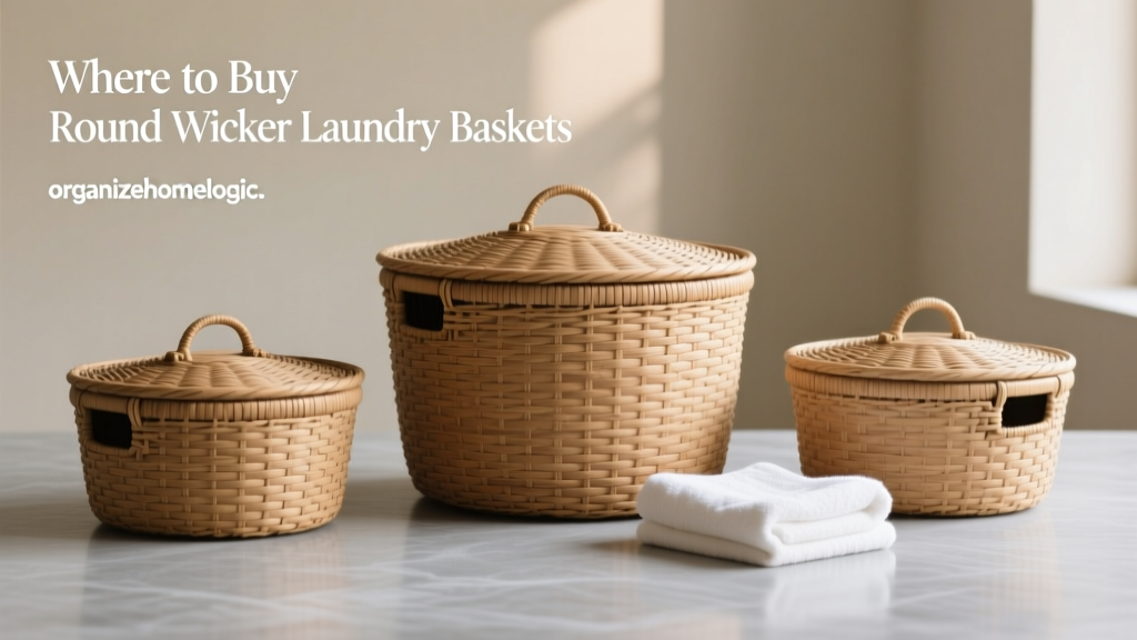 Where to Buy Round Wicker Laundry Baskets with Lids