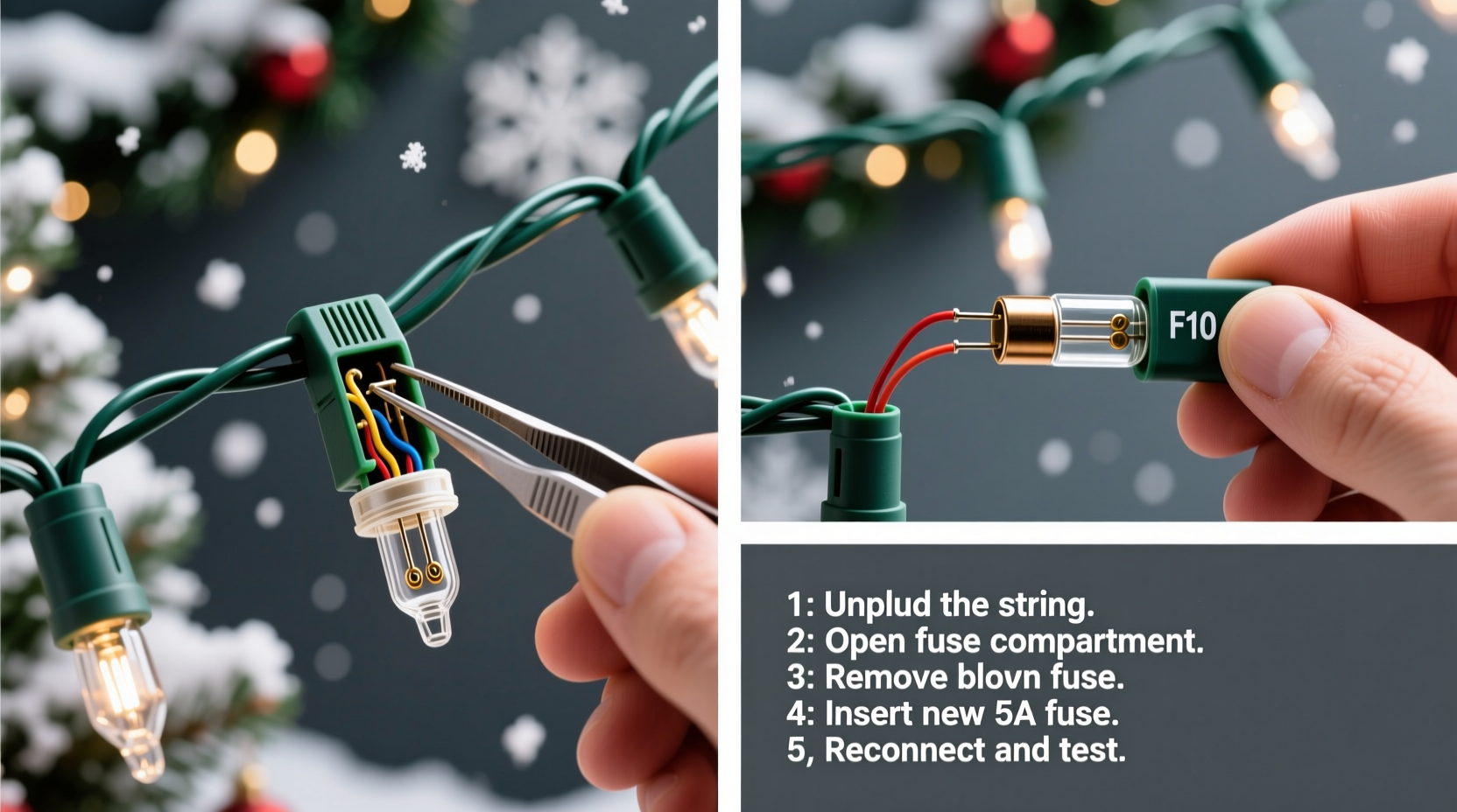 why do christmas lights have fuses and how to replace them properly