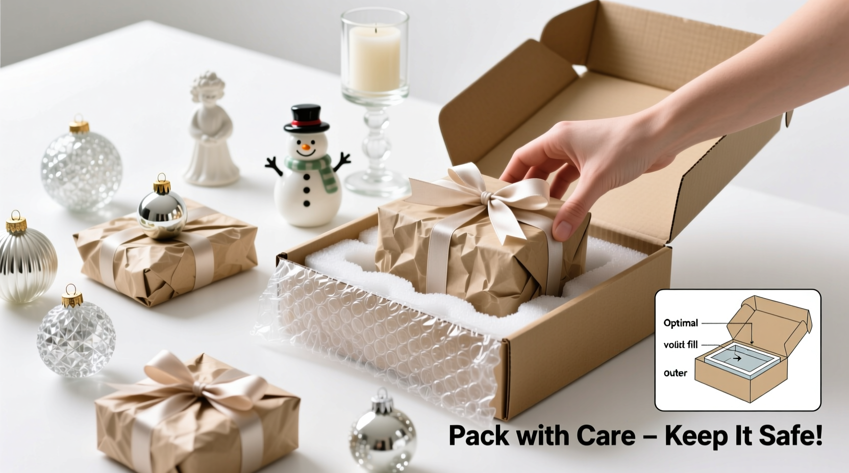 how to pack fragile christmas gifts without breaking them in transit