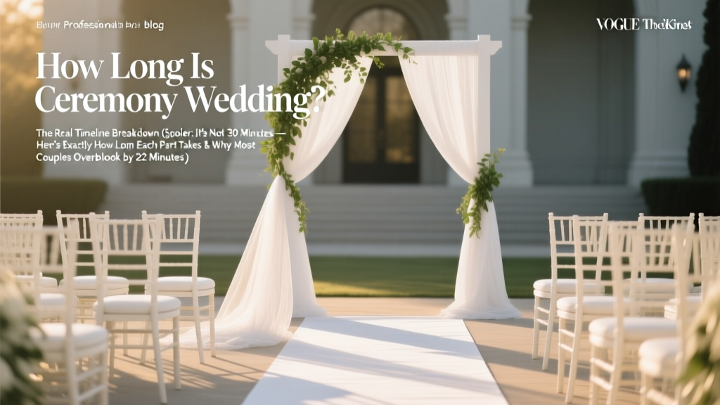 How Long Is Ceremony Wedding? Real Timeline Data