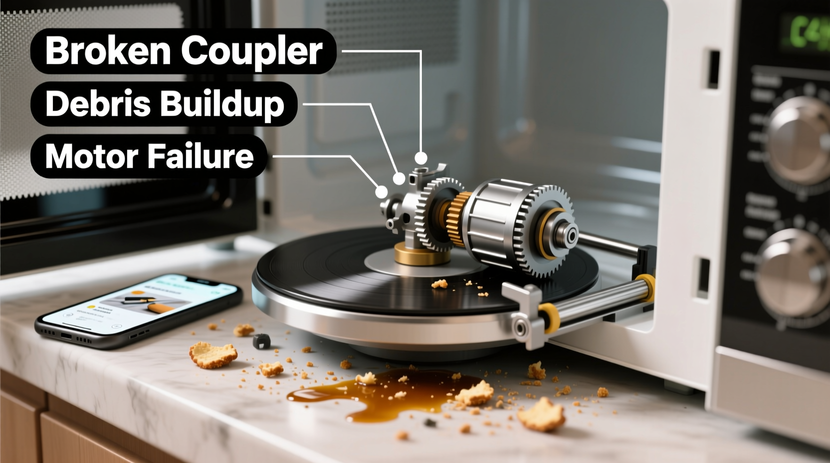 microwave turntable not spinning reasons and simple diy fixes