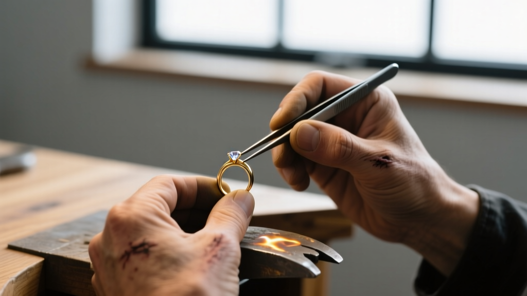 Macro shot of a jeweler