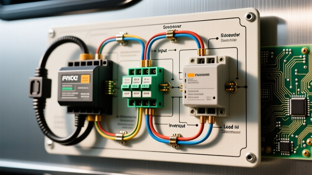RV Wiring Diagram for a Transfer Switch: Shore Power & Inverter