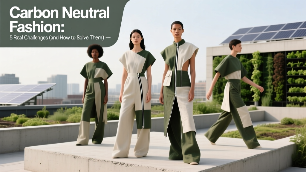 Carbon Neutral Fashion: 5 Real Challenges (and How to Solve Them)