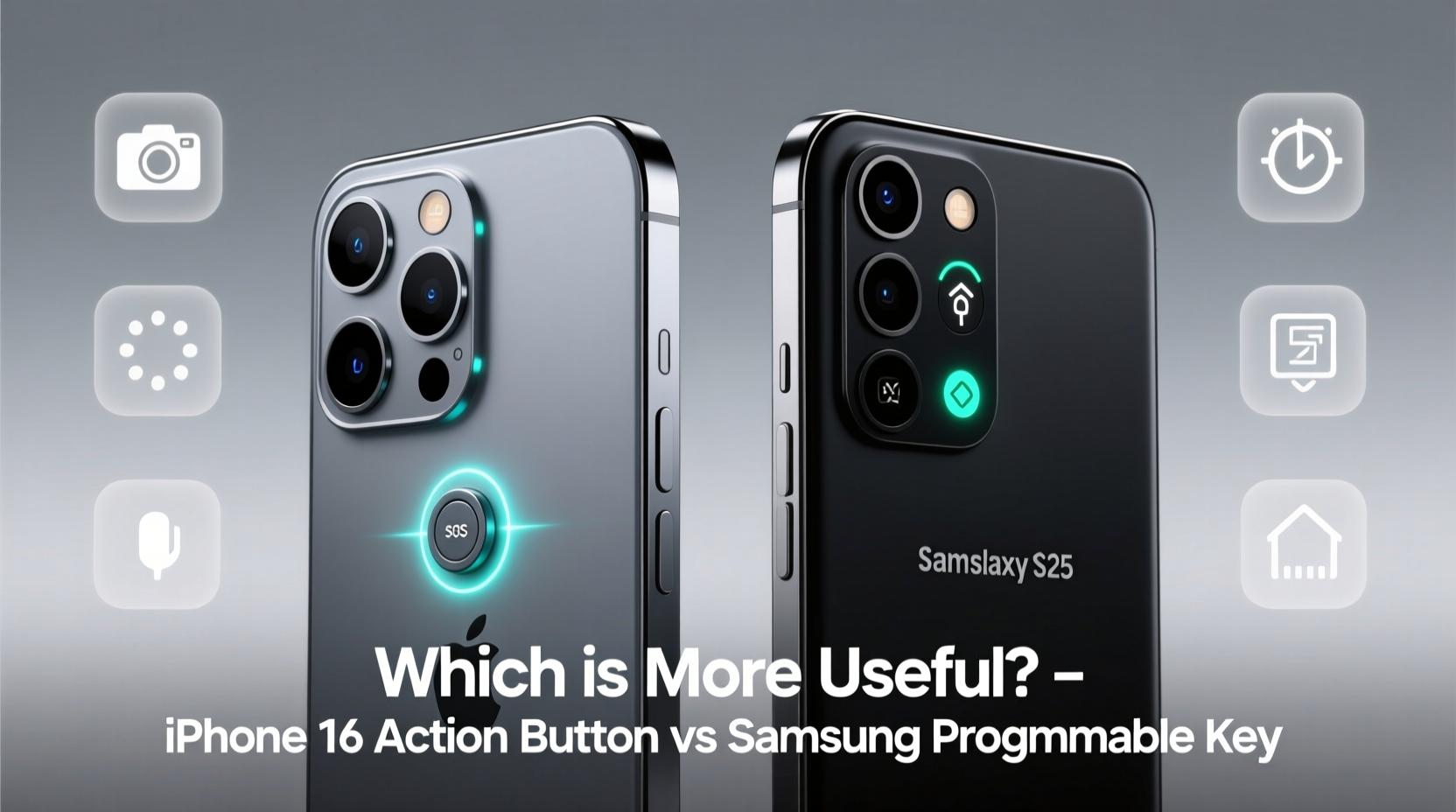 iphone 16 action button vs samsung programmable key which is more useful