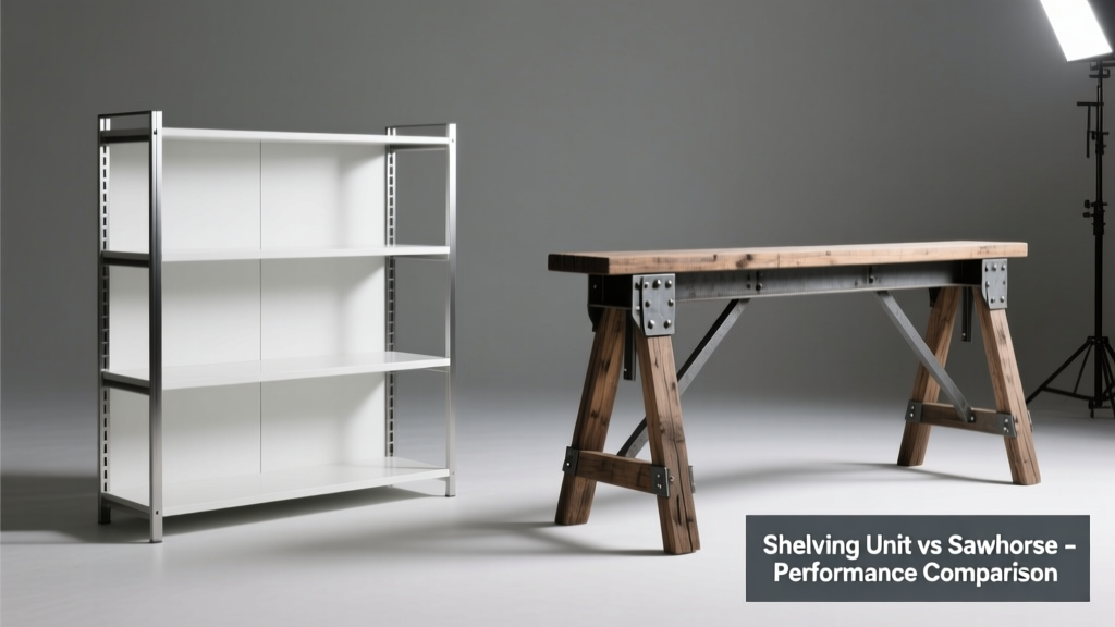 Shelving Unit vs Sawhorse: Which Works Better?