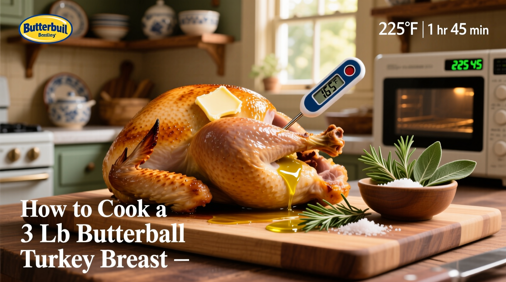 how to cook a 3 lb butterball turkey breast