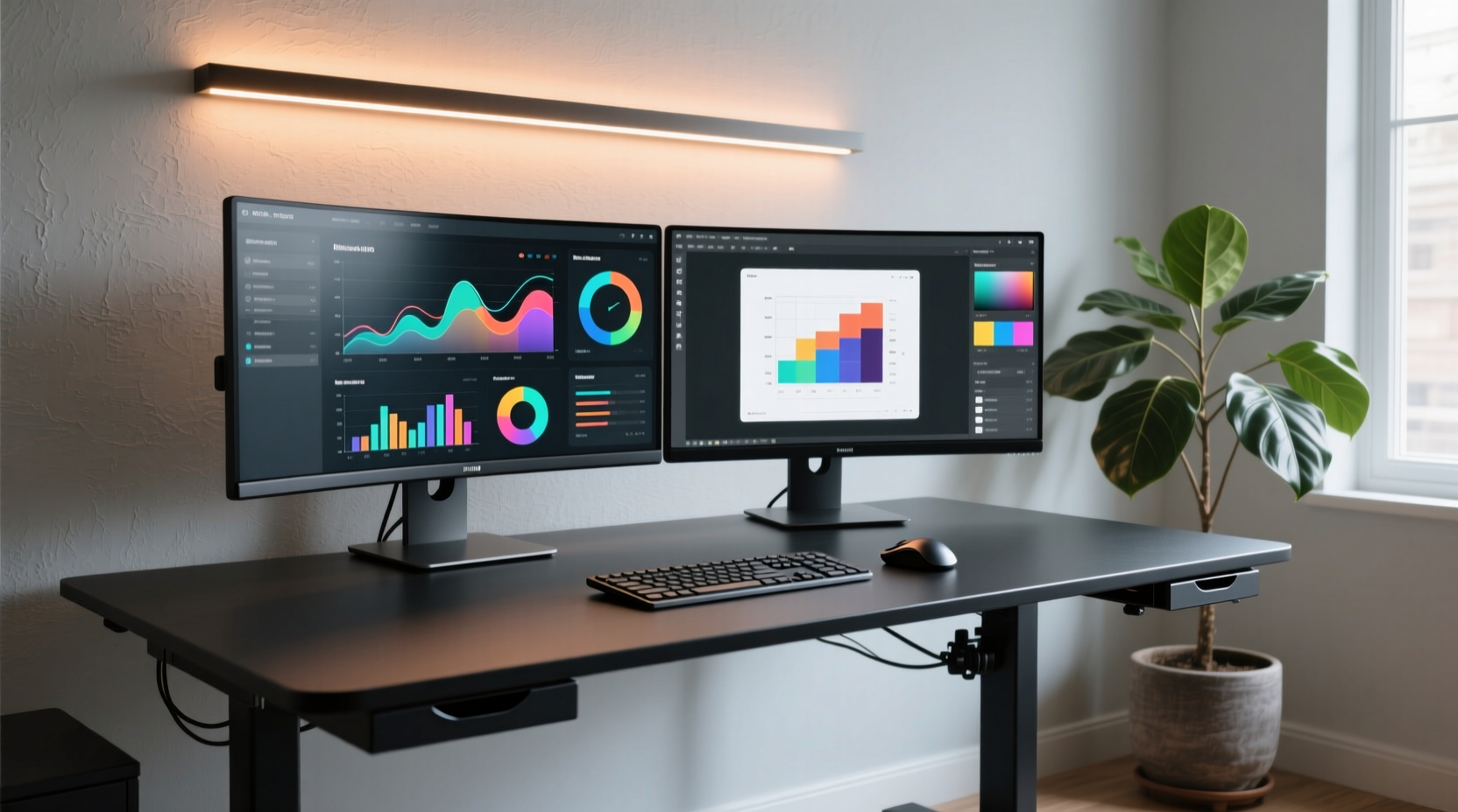 the double ultrawide workspace