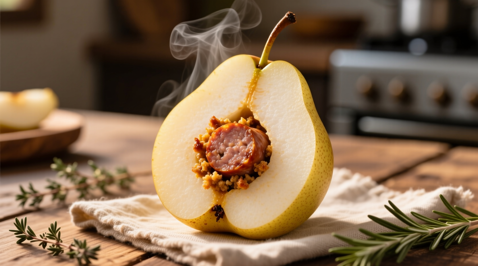 sausage pear stuffing