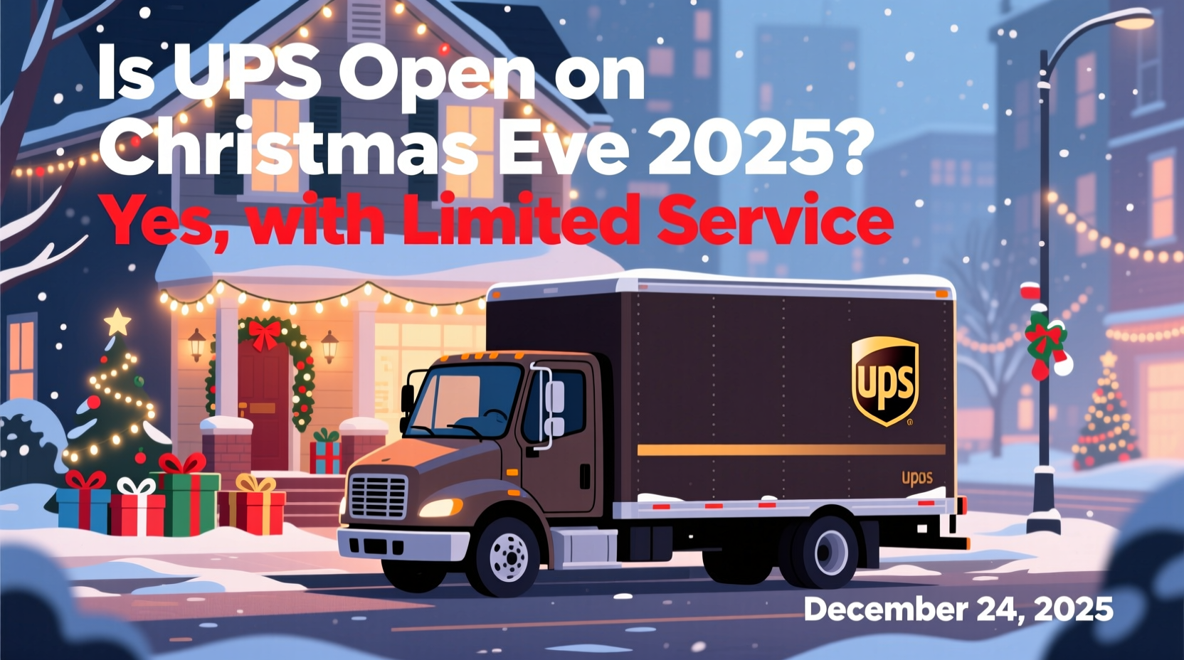 is ups open on christmas eve