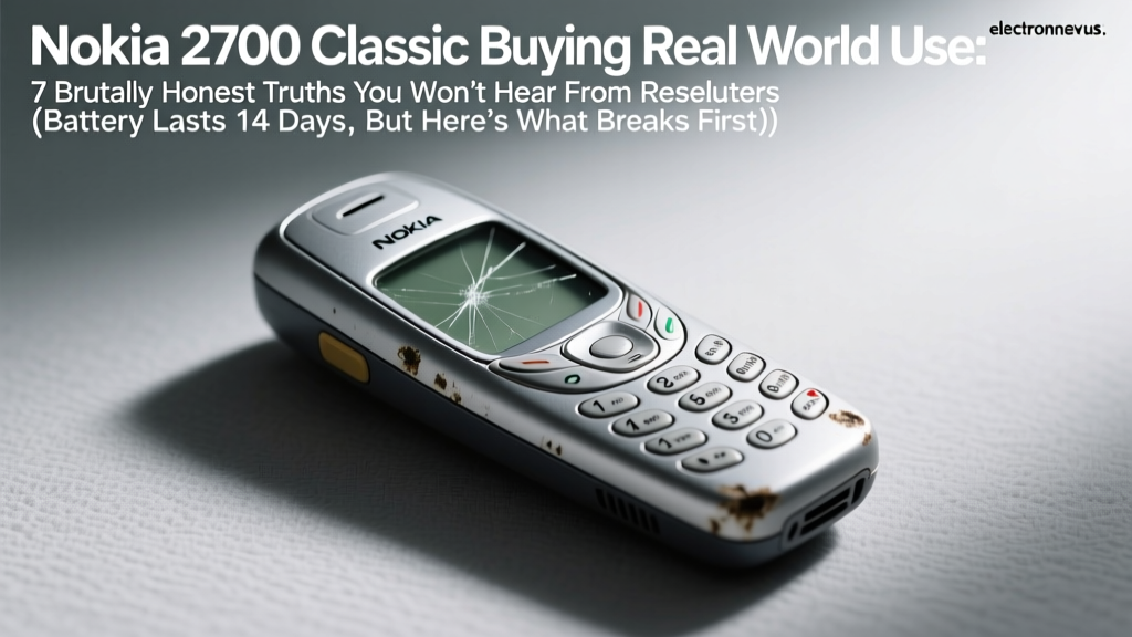 Nokia 2700 Classic Buying Real World Use: 7 Brutally Honest Truths You Won’t Hear From Resellers (Battery Lasts 14 Days, But Here’s What Breaks First)