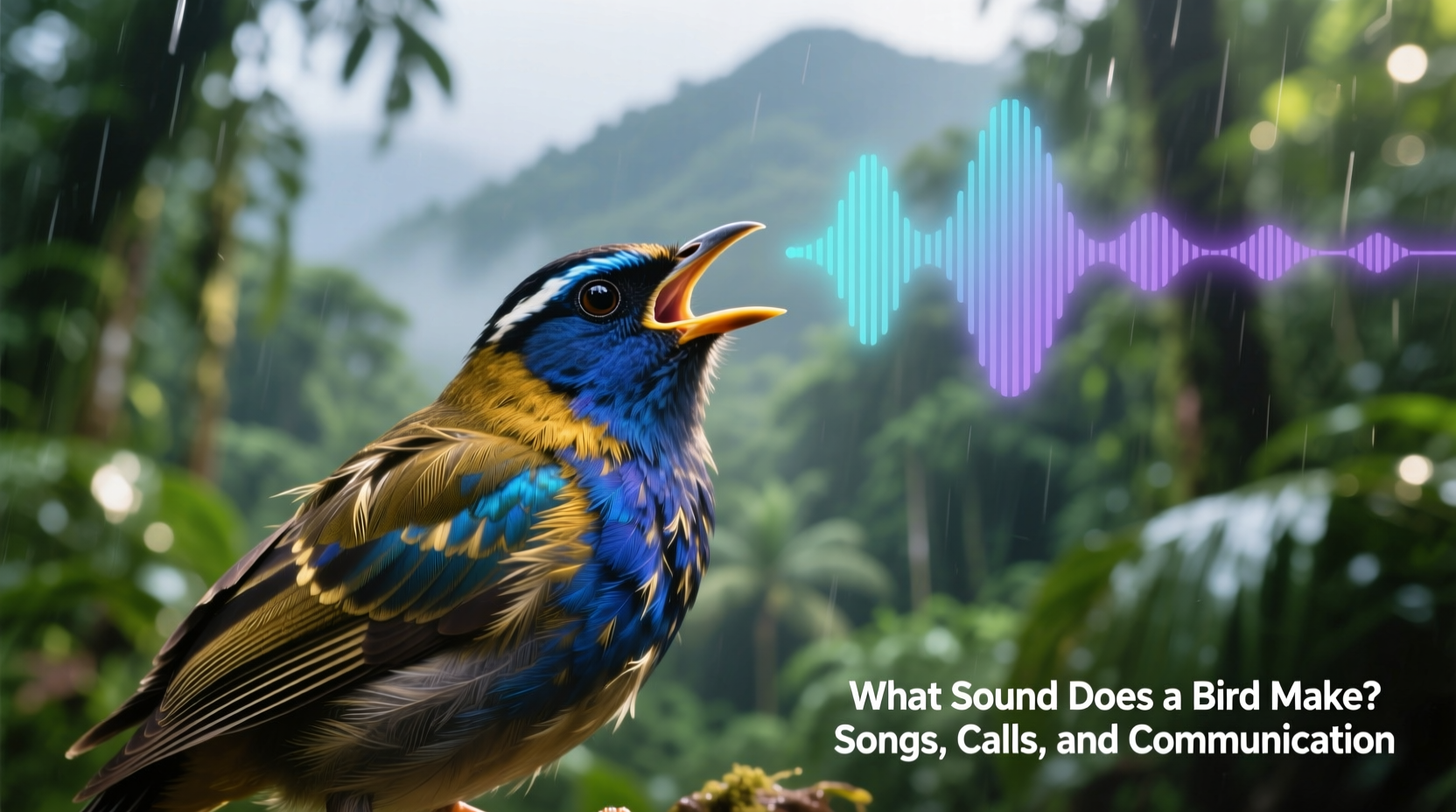 what sound does a bird make