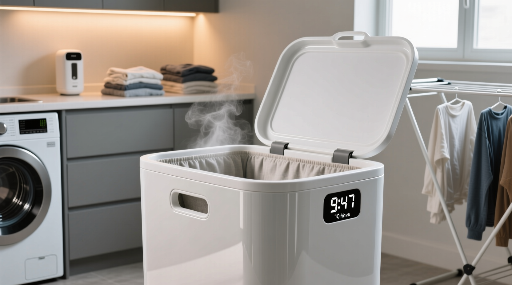 how to clean an antimicrobial laundry hamper safely