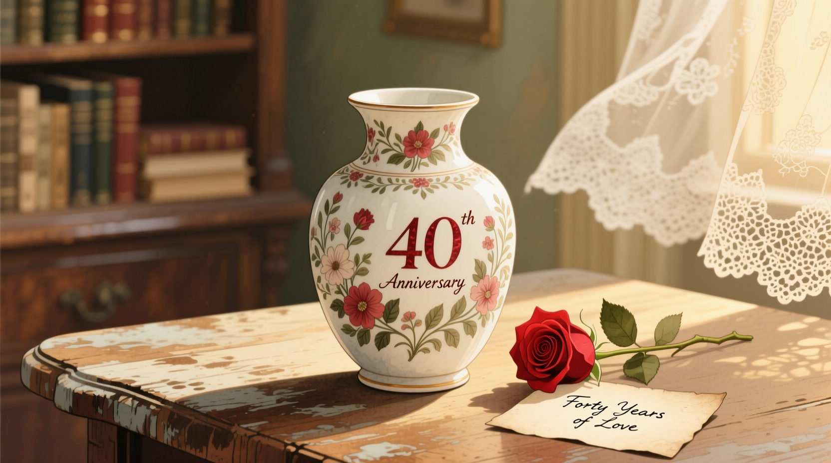 what is the 40th wedding anniversary traditional gift