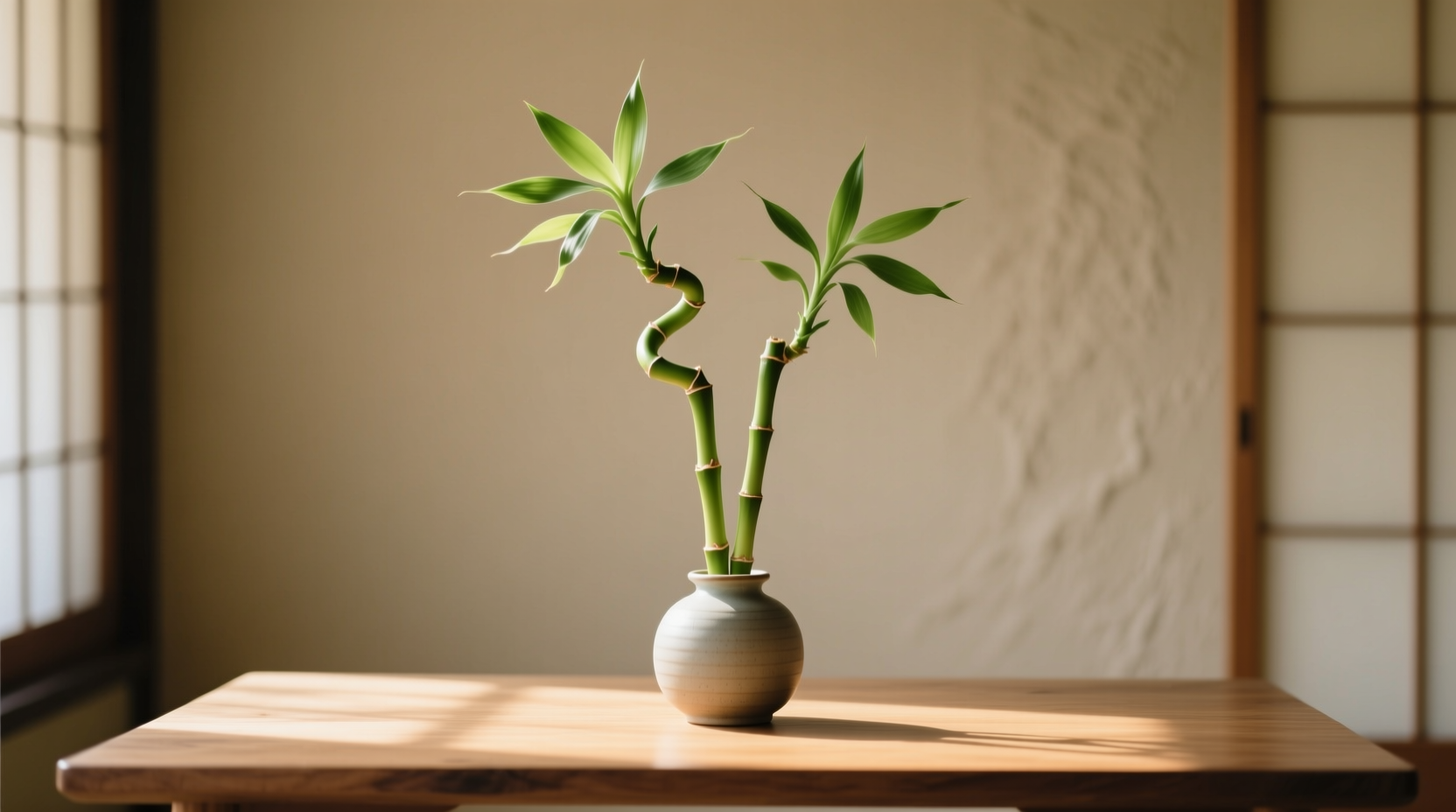 the lucky bamboo