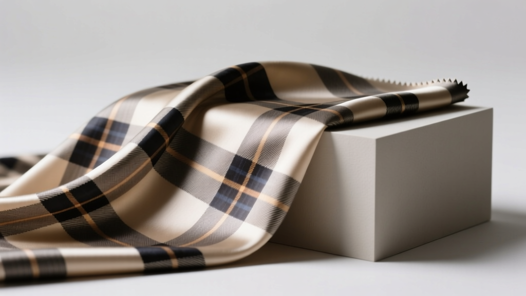 Plaid Silk Taffeta: Luxe Structure, Timeless Pattern