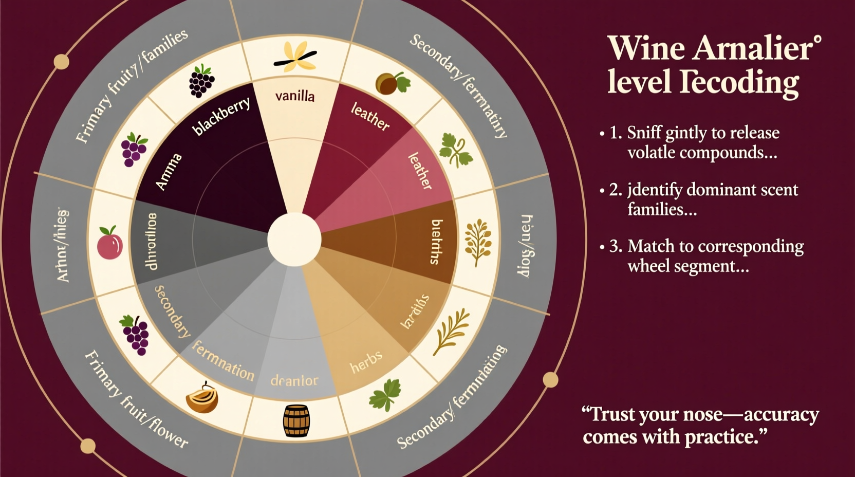 how to decode wine aromas like a sommelier using scent wheels