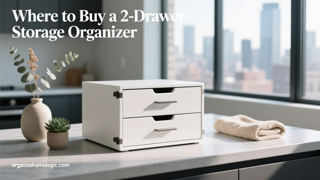 Where to Buy a 2-Drawer Storage Organizer