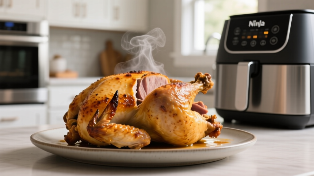 How to Roast Chicken in a Ninja Foodi (Crispy & Juicy!)