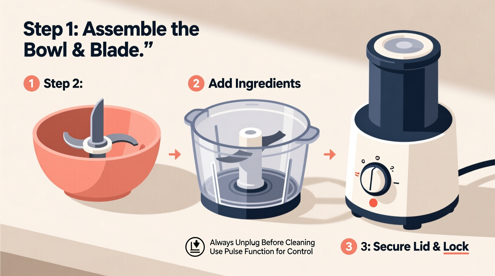 how to use a food processor