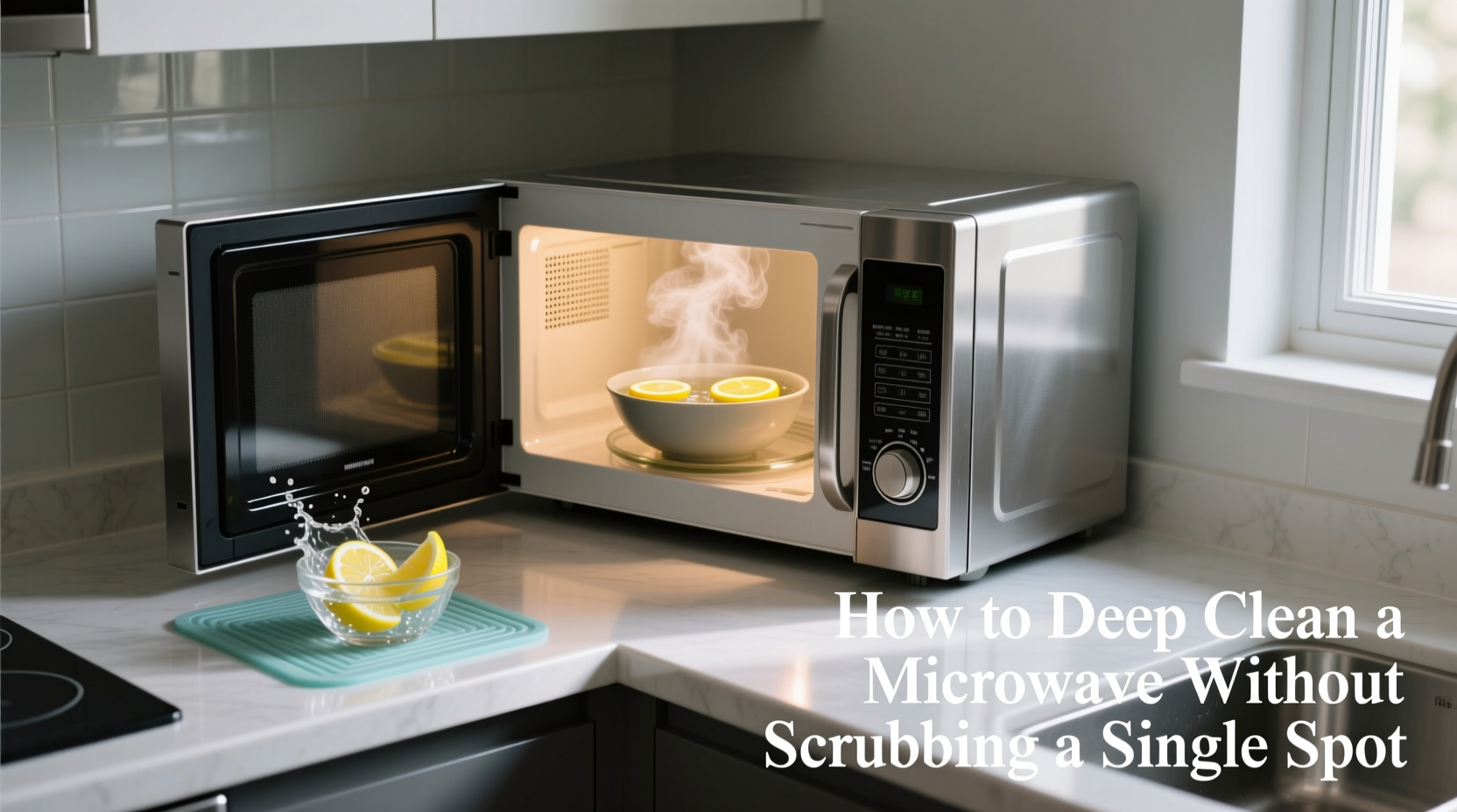 how to deep clean a microwave without scrubbing a single spot