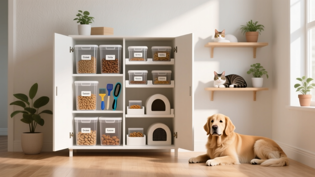 Pet Supply Station Setup: For Dogs, Cats, and Small Mamma...
