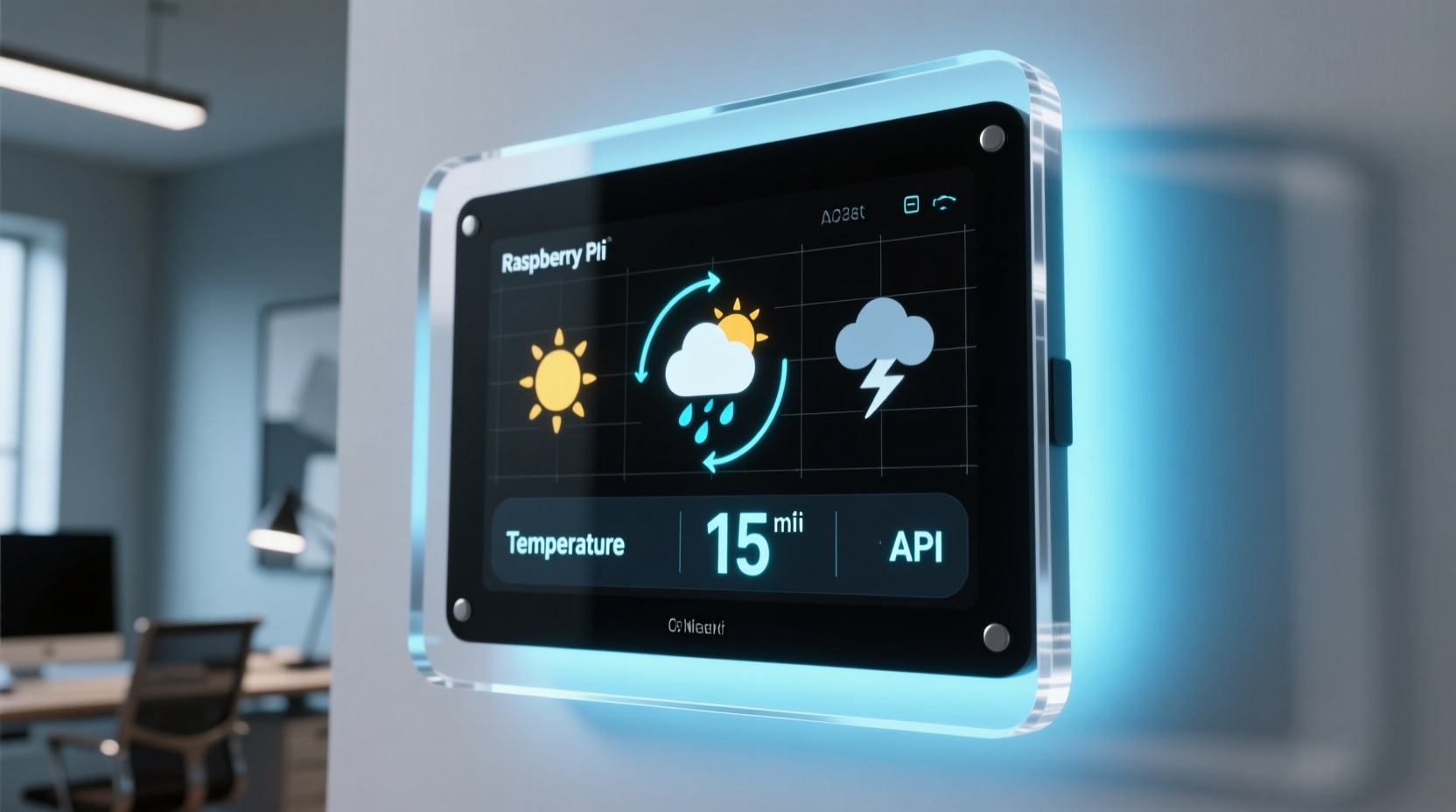 build a raspberry pi powered weather forecast display