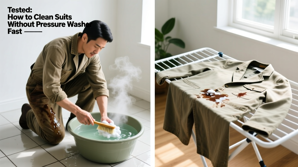 Tested: How to Clean Suits Without Pressure Washer Fast