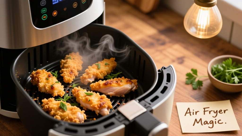 Crispy Frozen Grilled Chicken Tenders in Air Fryer