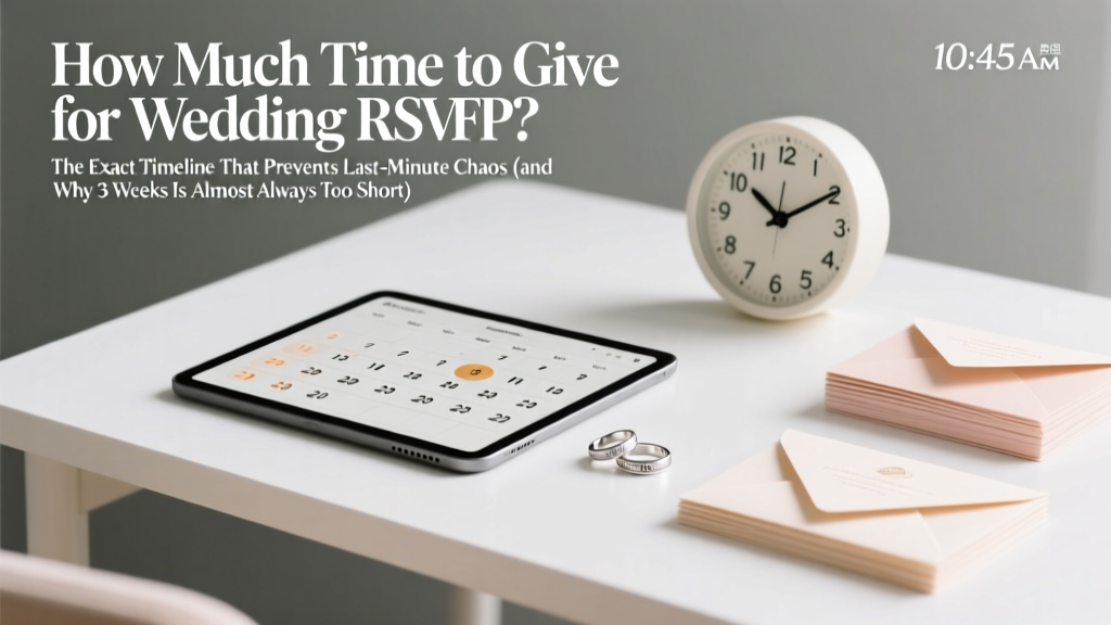Wedding RSVP Timeline: How Long to Wait (2026)