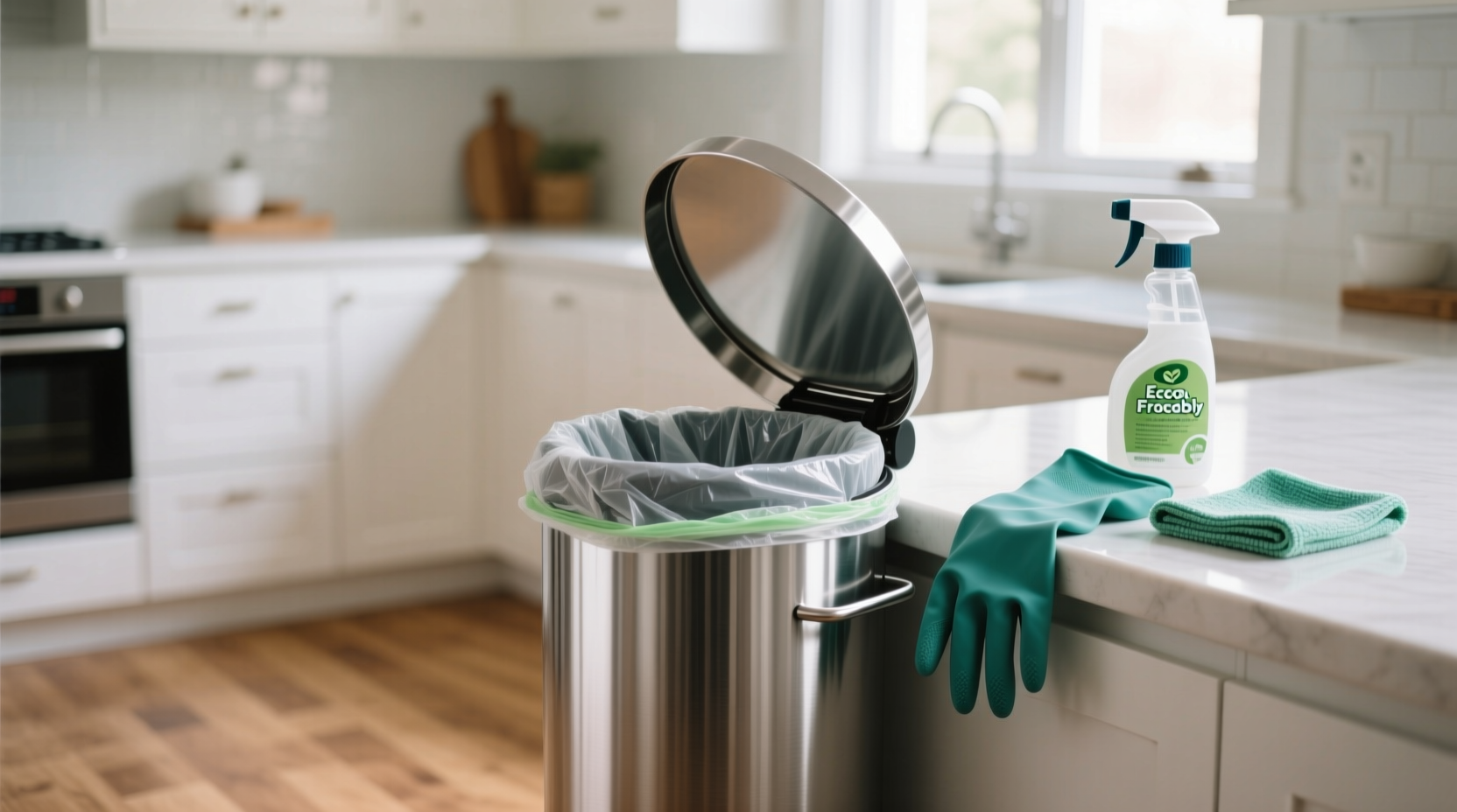 how to clean your trash can