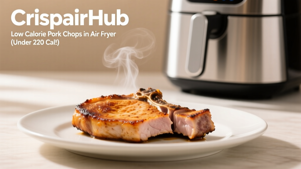 Low Calorie Pork Chops in Air Fryer (Under 220 Cal!)