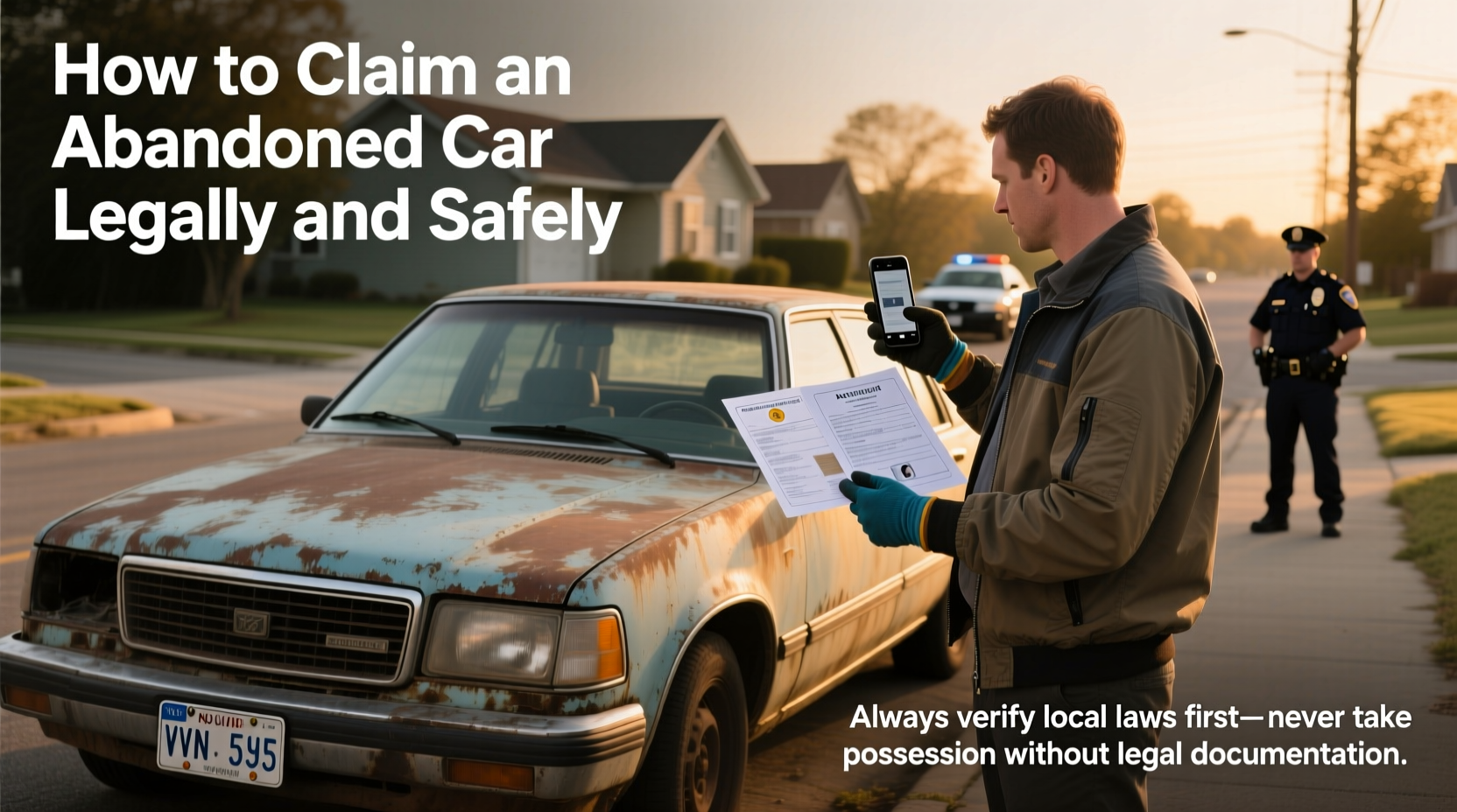 how can i claim an abandoned car