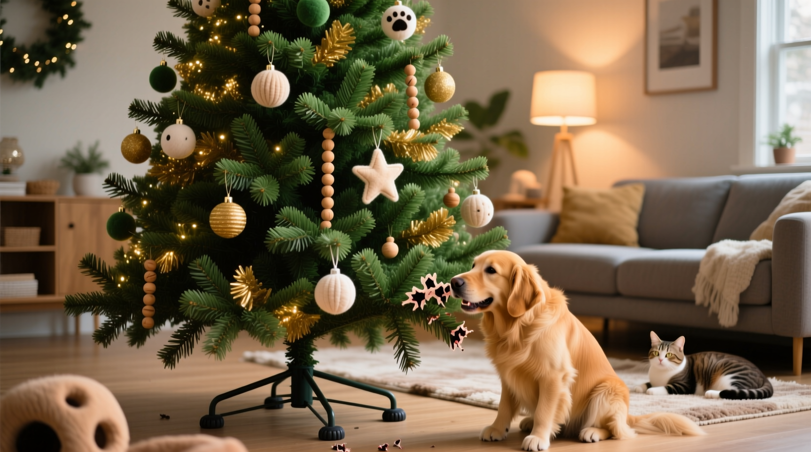 pet safe christmas tree alternatives for homes with destructive chewers