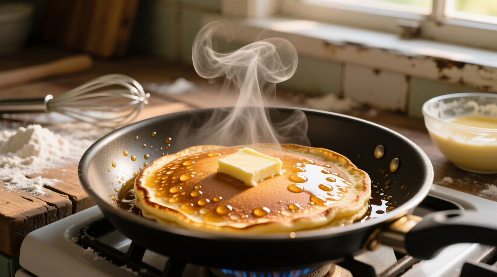 what does cooking pancake smells like