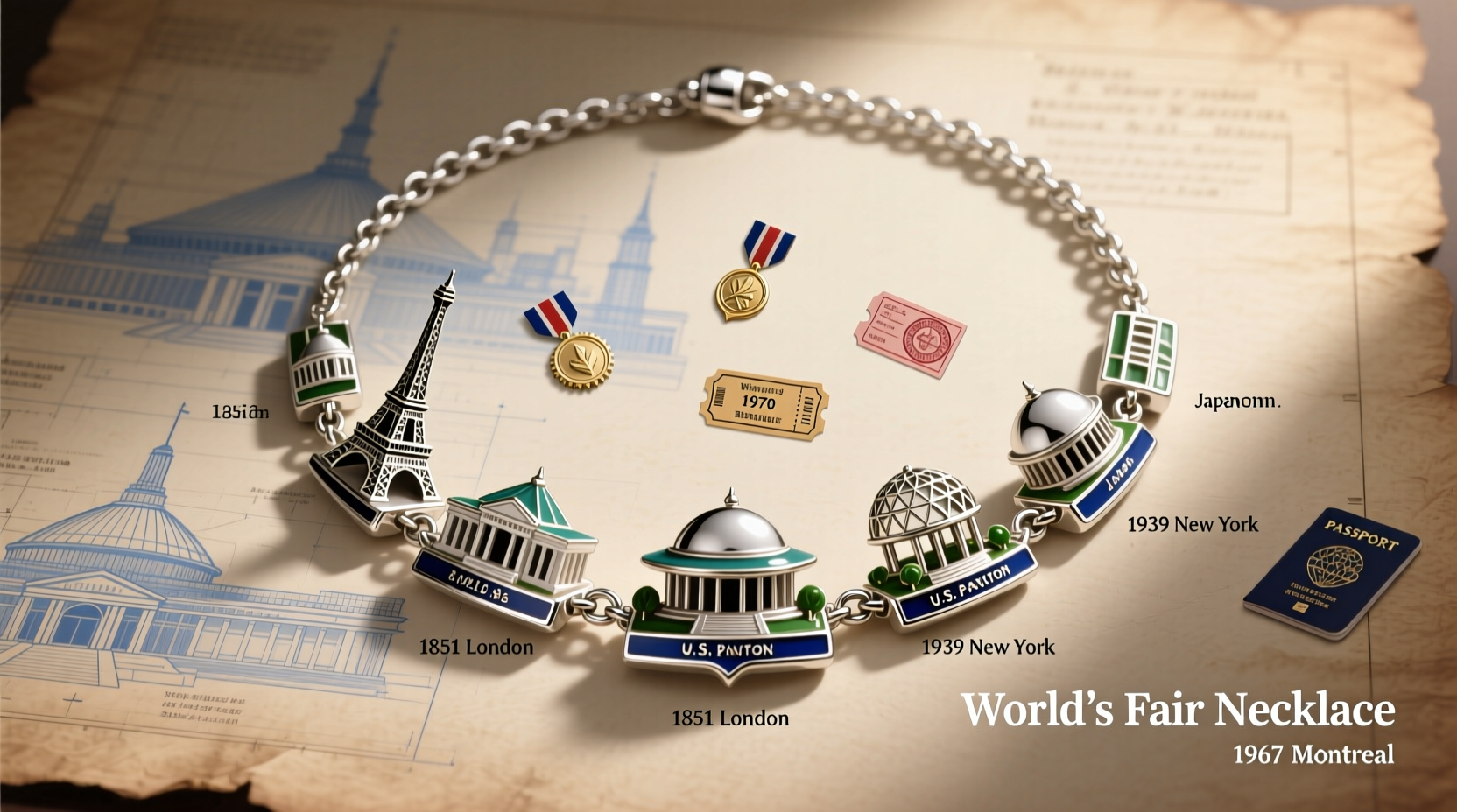 worlds fair necklace