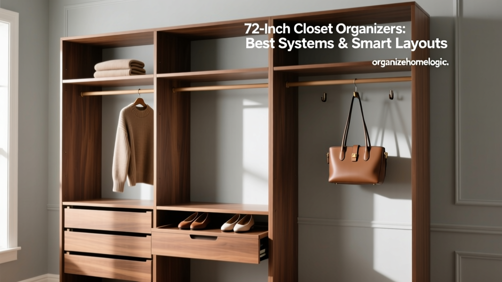 72-Inch Closet Organizers: Best Systems & Smart Layouts