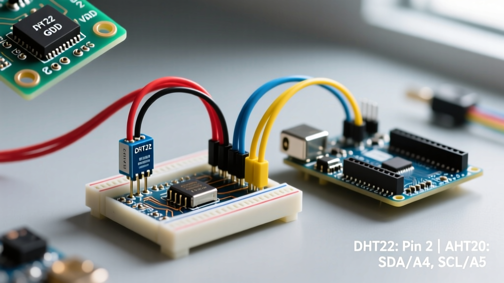 Temperature and Humidity Sensor Arduino Integration and Wiring