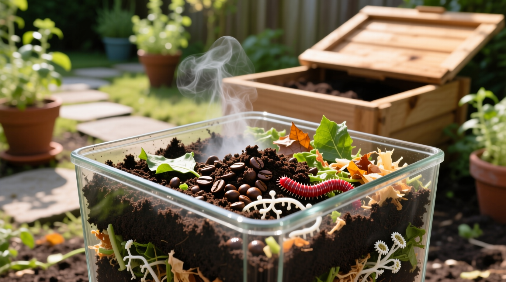 cold brew grounds worm bins the truth
