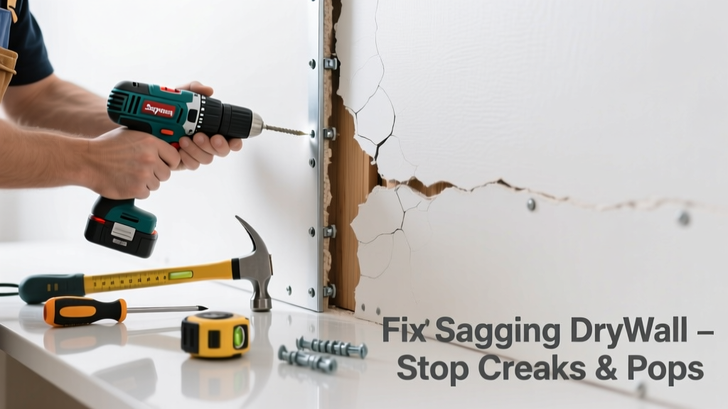 Fixing Drywall Sagging That Makes Creaking or Popping Noises