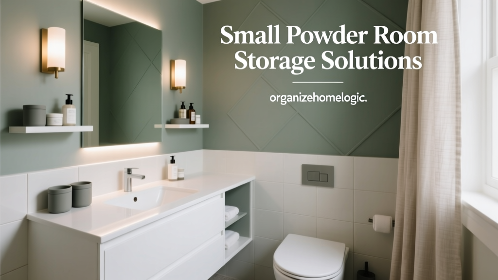 Small Powder Room Storage Solutions