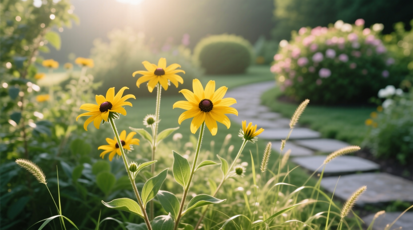 black eyed susan in garden